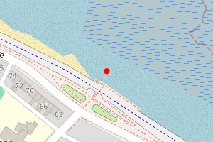 Map showing Marine Drive