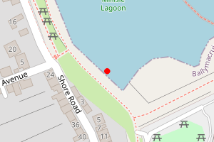 Map showing Millisle Lagoon Beach