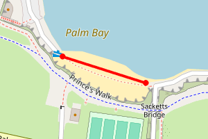 Map showing Palm Bay