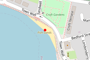 Map showing Fish Sands