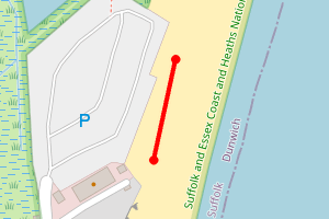 Map showing Dunwich Village North