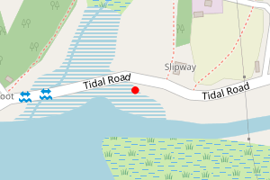 Map showing Upper Avon Estuary: Big Beach Clean-up