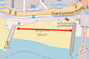 Map showing Brighton: Big Beach Clean-up