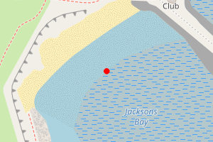Map showing Jackson Bay+Barry Island Beach: Big beach Clean-up