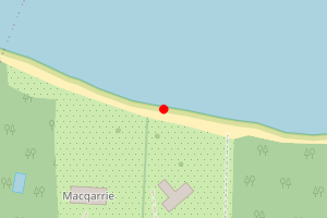 Map showing Quarr Beach