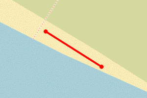 Map showing Pembrey Burrows