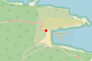 Map showing Churston Cove - duplicate