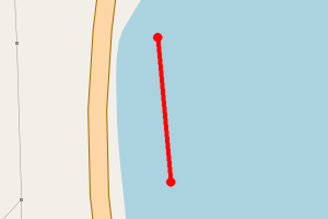 Map showing Kames Bay, Bute