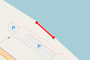 Map showing Redcar Stray Zone 1 (NORTH)