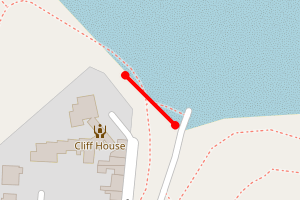 Map showing Marske Beach