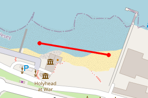 Map showing Newry