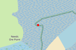 Map showing Needs Ore