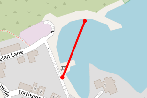 Map showing East Bay, North Queensferry