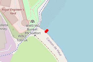 Map showing Harve des Pas