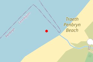 Map showing Penbryn