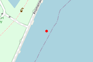 Map showing Dovercourt West End Beach