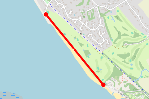 Map showing Caldy, Thurstaston