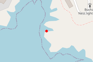 Map showing Buchan Ness Lighthouse, Boddam