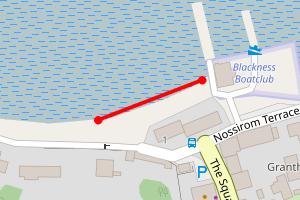 Map showing Blackness West