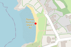 Map showing Porth Thomas