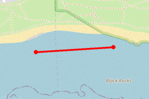 Map showing Newton Bay