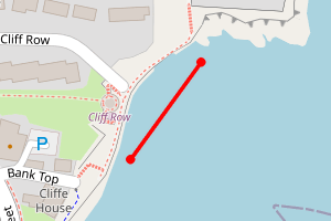 Map showing Jakey's Bay