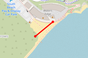 Map showing Tenby