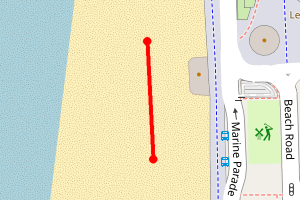 Map showing Weston-Super-Mare Grand Pier