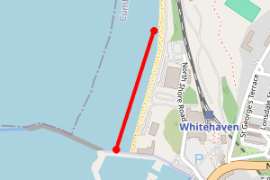Map showing Whitehaven North Shore