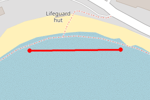 Map showing Caswell Bay