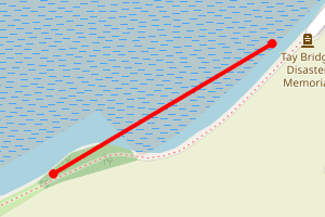 Map showing Wormit Bay
