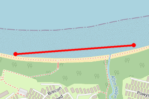 Map showing Traethgwyn
