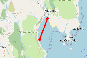 Map showing Kildonan