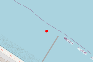 Map showing Walcott