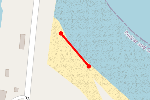 Map showing South Gare