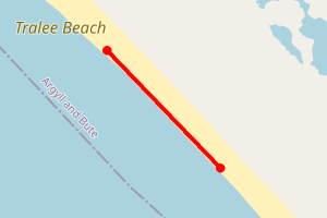 Map showing Tralee, Ardmucknish Bay (south)
