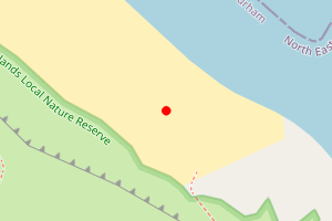 Map showing Blackhall Rocks (from the stack North)