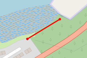 Map showing Dunbeg shore (by marina)
