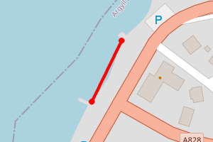 Map showing Connel - Oyster Inn (Achaleven PS)