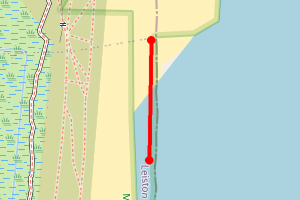 Map showing Minsmere beach