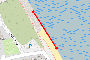 Map showing Warden Bay