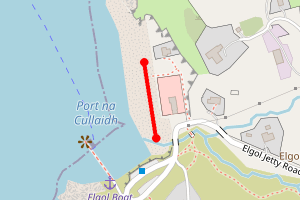 Map showing Elgol Beach - Isle of Skye