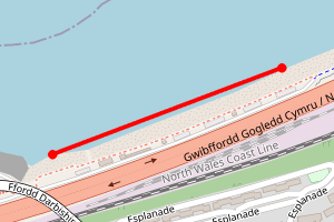 Map showing Penmaenmawr