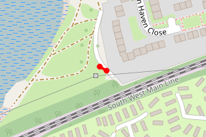 Map showing Turlin Moor Foreshore