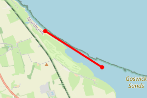 Map showing Goswick Links