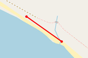 Map showing Ettrick Bay (mid-section)