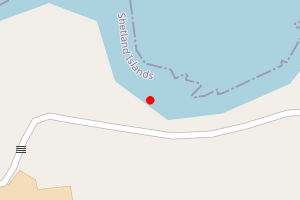 Map showing Haggersta Beach, Whiteness