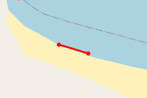 Map showing Spiggie Beach, Scousburgh