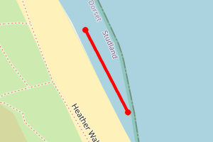 Map showing Shell Beach