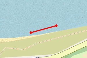 Map showing Port Seton - Seton Sands